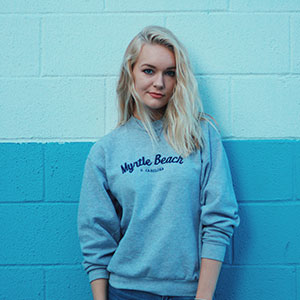 Motorcycle Repair Shop Blue Printed T-shirt - Size: L